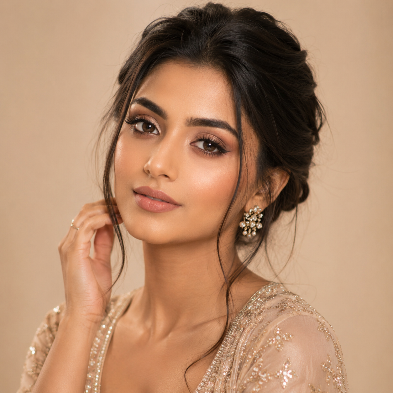 Home soft glam makeup